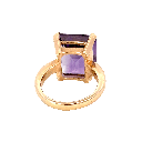 Amethyst Ring In Rose Gold