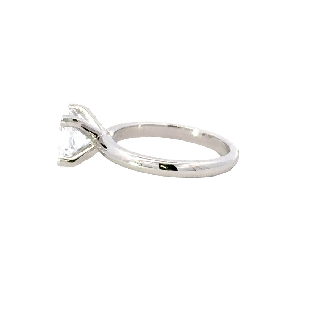Princess cut Cubic Ring In Sterling Silver