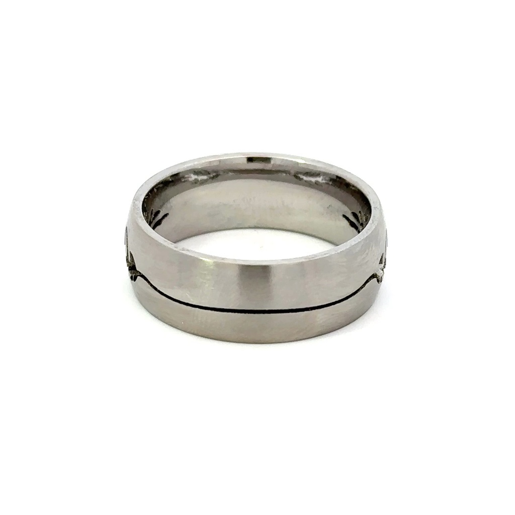 Stainless Steel Fish Skeleton Ring