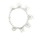 Silver Tropical Bracelet With Butterflies
