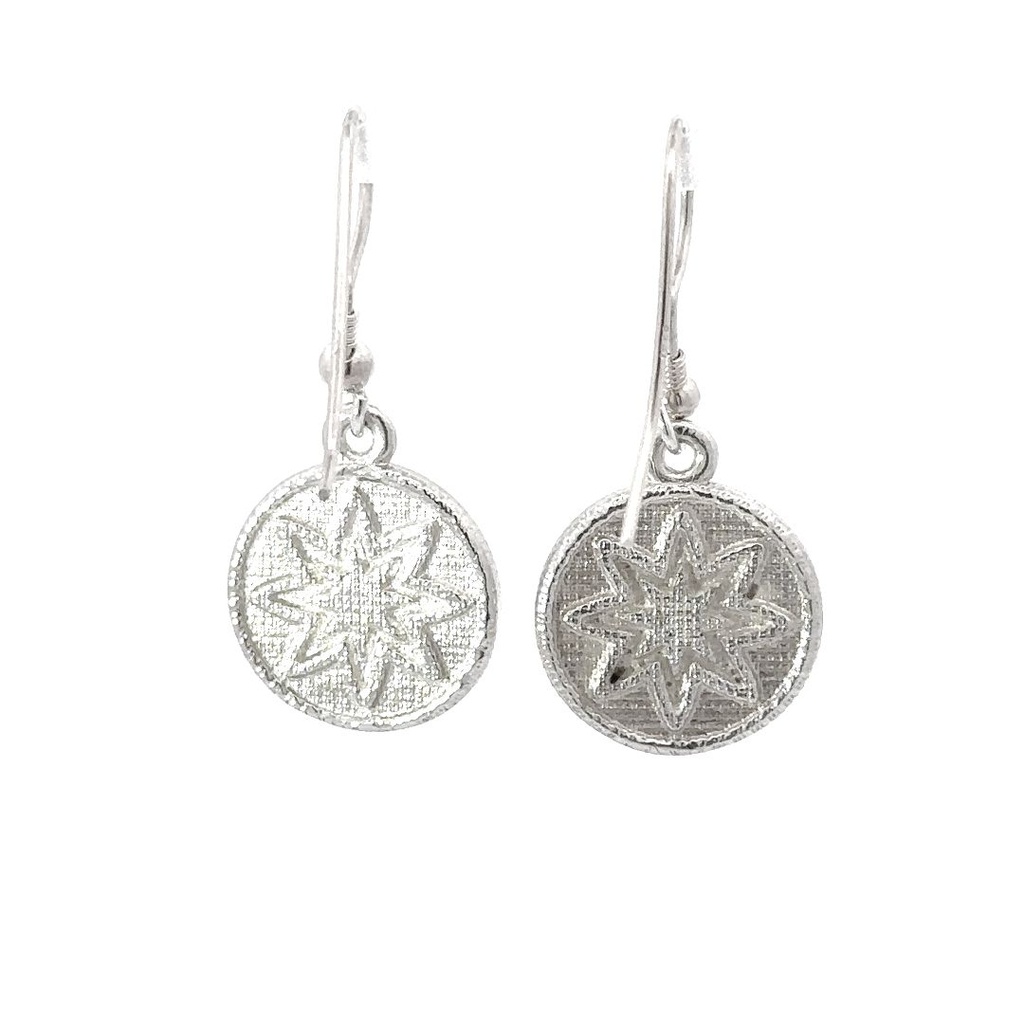 Sterling Silver Star Goroka Earrings