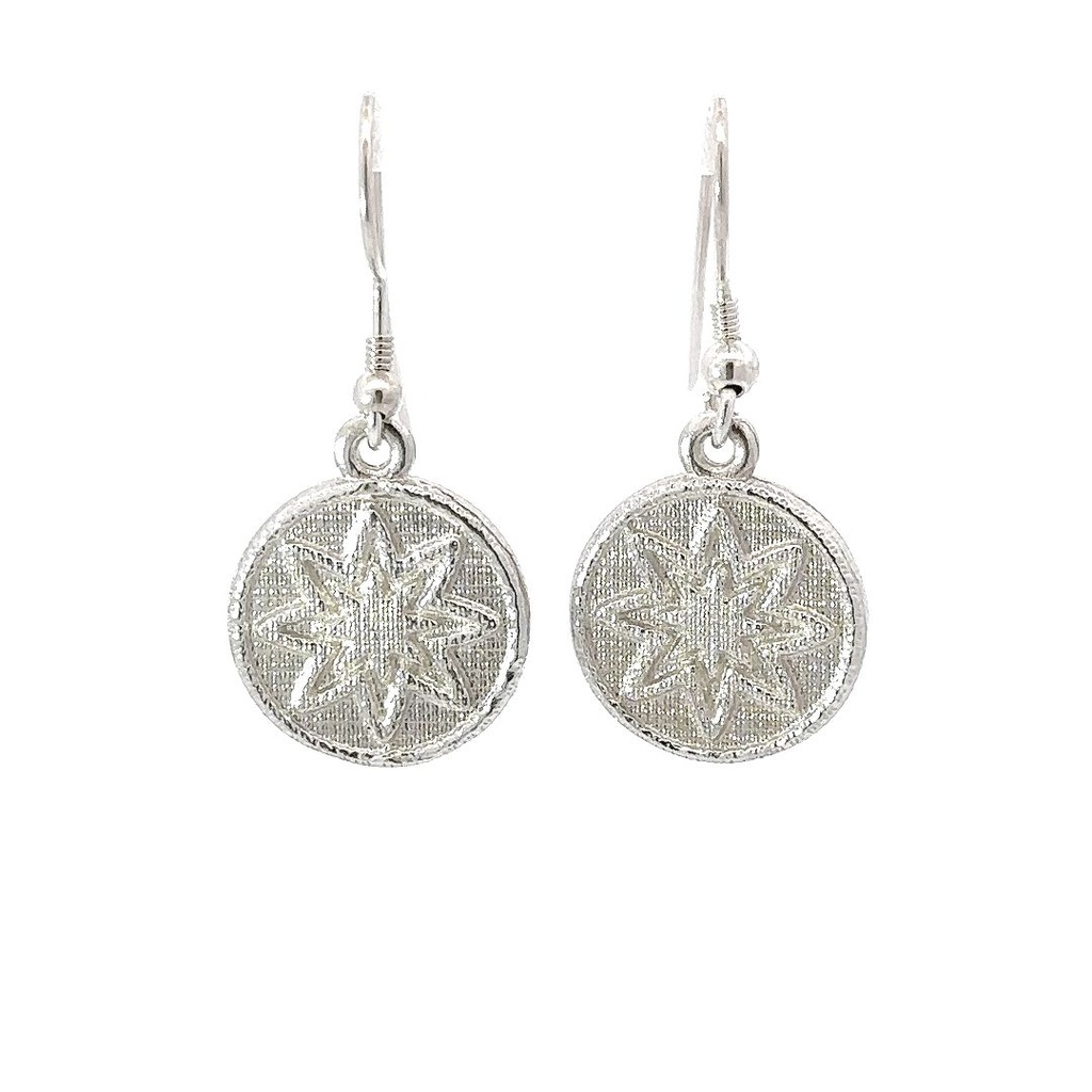 Sterling Silver Star Goroka Earrings