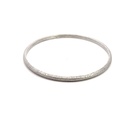 Silver Diamond Cut Finish Bangle