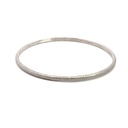 Silver Diamond Cut Finish Bangle