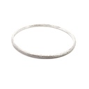 Silver Diamond Cut Finish Bangle