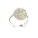 Star Disc Silver Ring