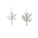 Banana Tree Earrings In Sterling Silver