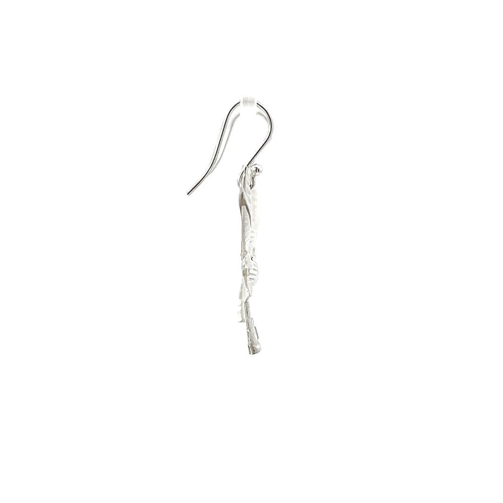 Banana Tree Earrings In Sterling Silver