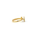 Childs Ring With Blue Flower In 18K Yellow Gold