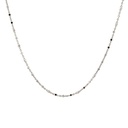 Elegant 18K Chain With Reflective Cube Beads, Timeless