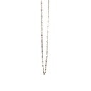 Elegant 18K Chain With Reflective Cube Beads, Timeless