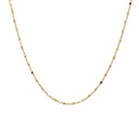 Elegant 18k Delicate Shiny Beaded Chain Necklace