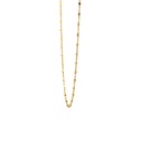 Elegant 18k Delicate Shiny Beaded Chain Necklace