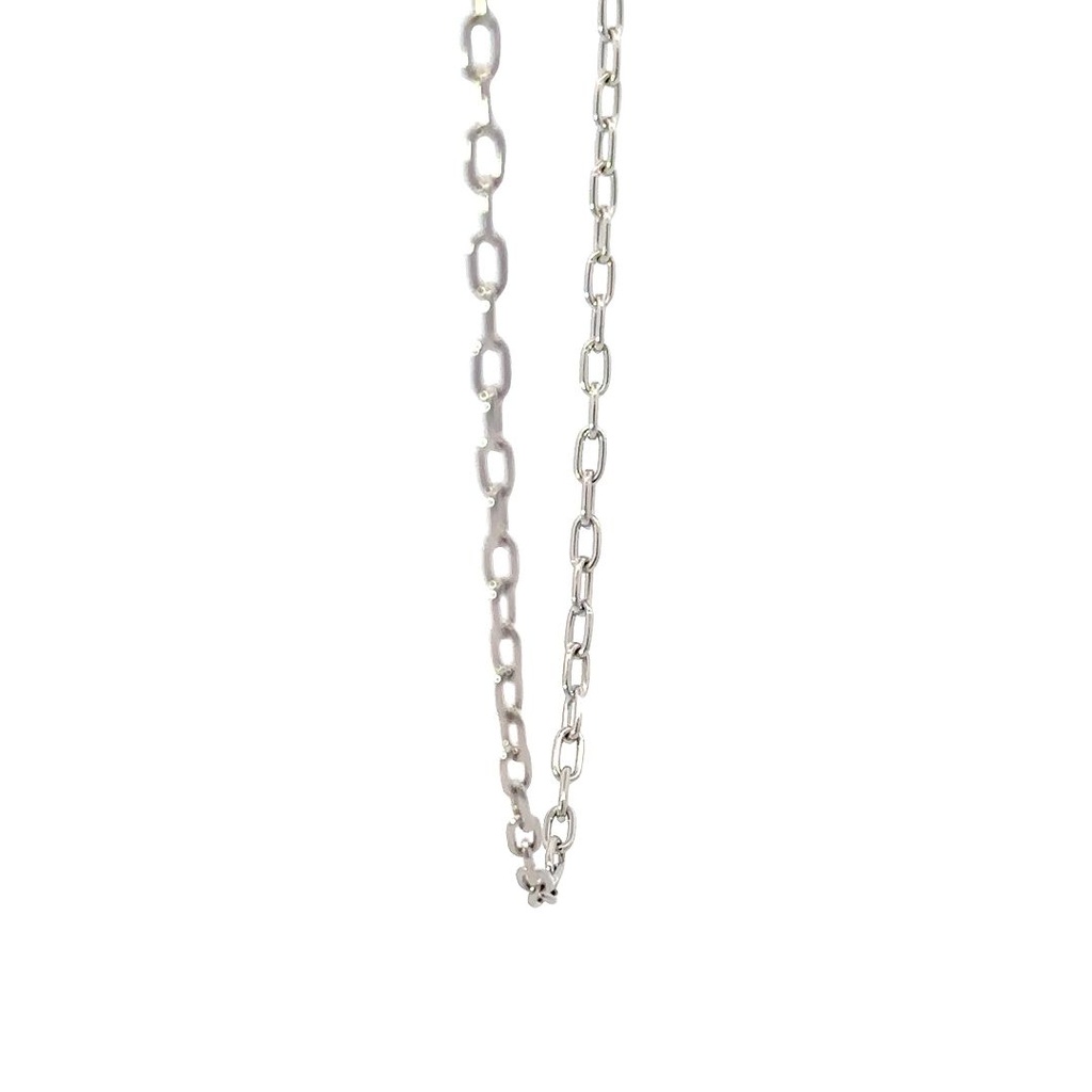 Elegant White Gold Cable Link Chain Timeless Elegance for Everyday Wear