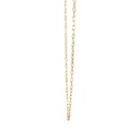 Elongated Trace 50cmElegant 18K Gold Link Chain Necklace - Timeless Luxury Unisex Accessory