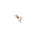 Angel Stud Silver Earrings In Rose Gold plate