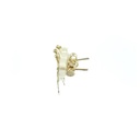 Butterfly Stud Earrings in Silver