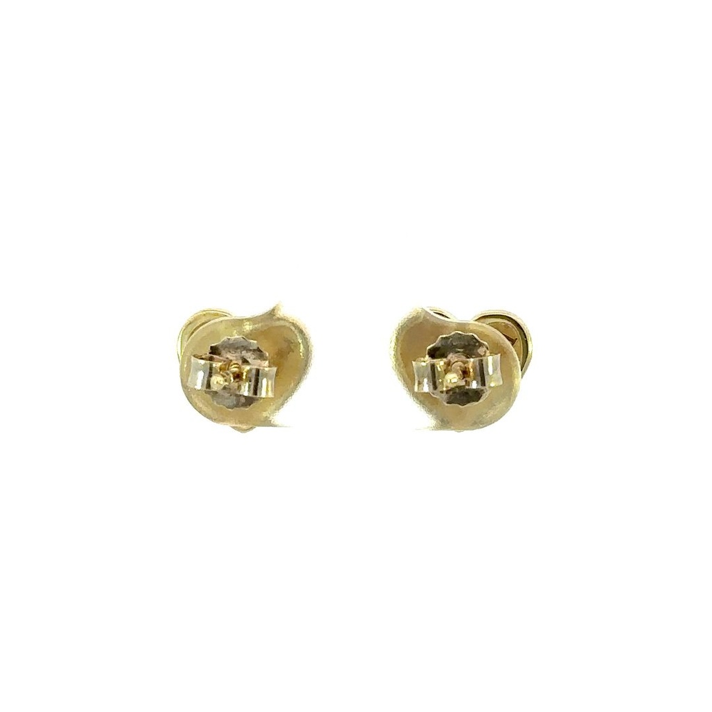 Gold Plated Heart Shaped Earrings