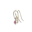 Ruby Sterling Silver Earrings