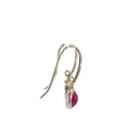 Ruby Sterling Silver Earrings