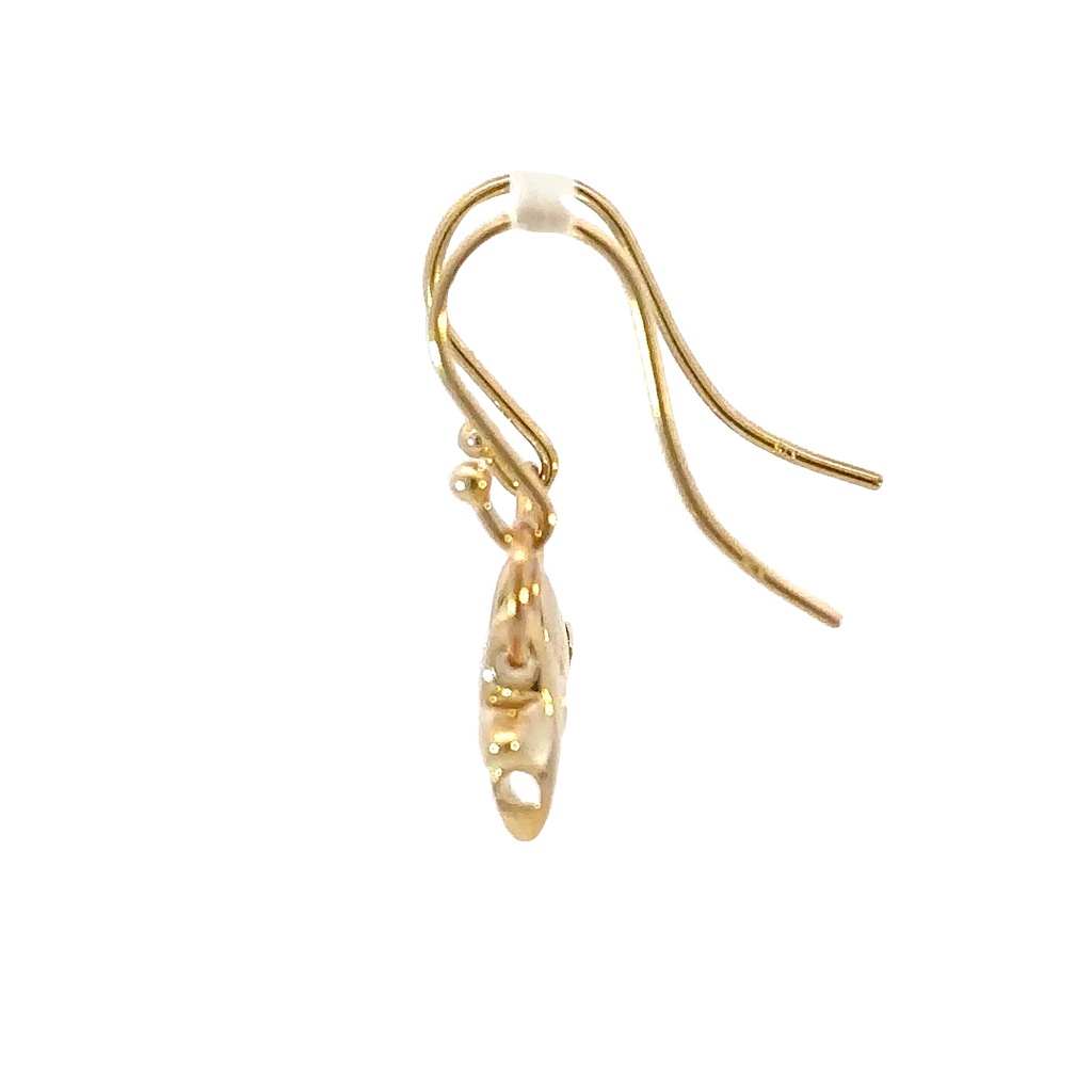 Hugs and Kisses 9k YG Earrings