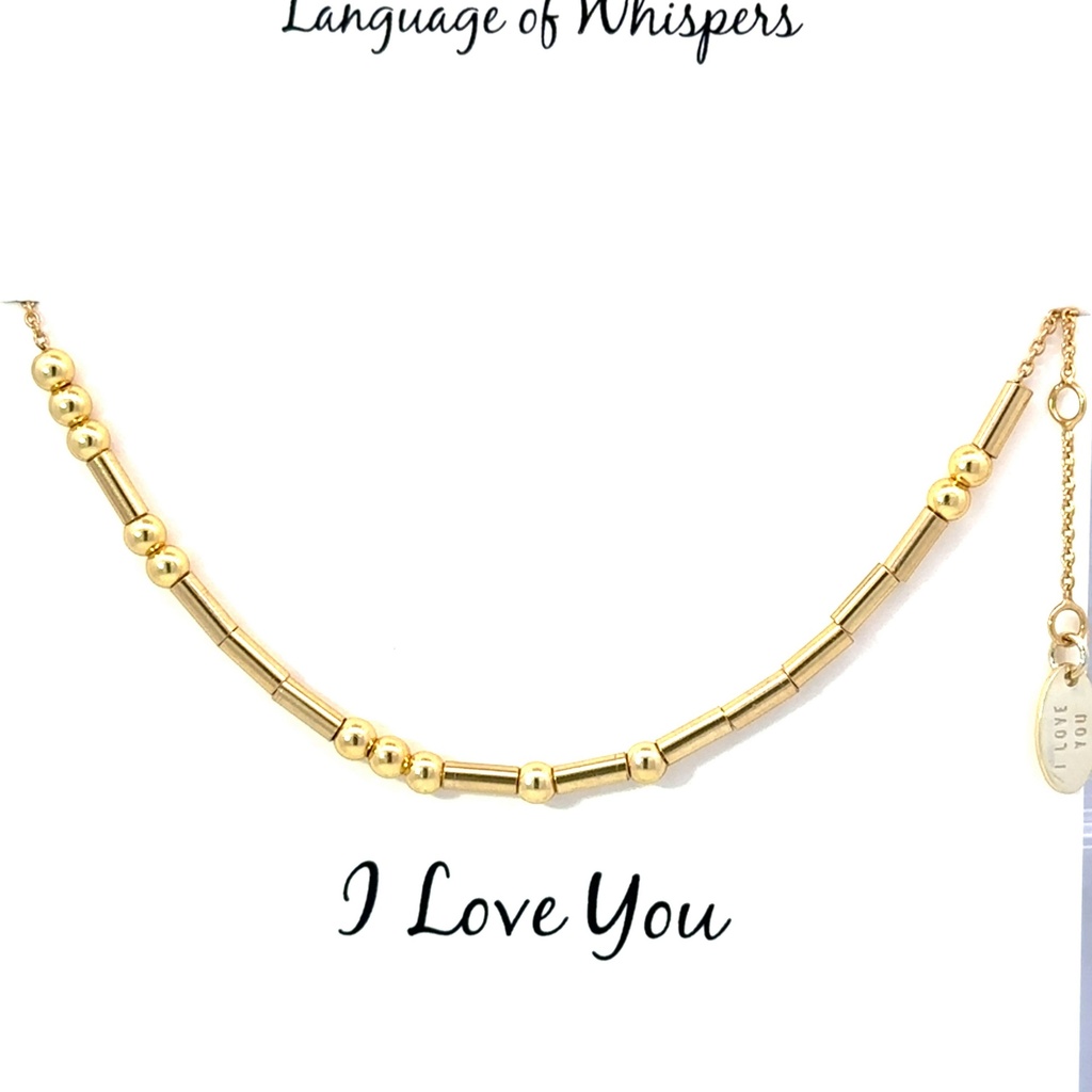 Petals "I Love You" Necklace