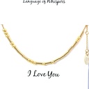 Petals "I Love You" Necklace