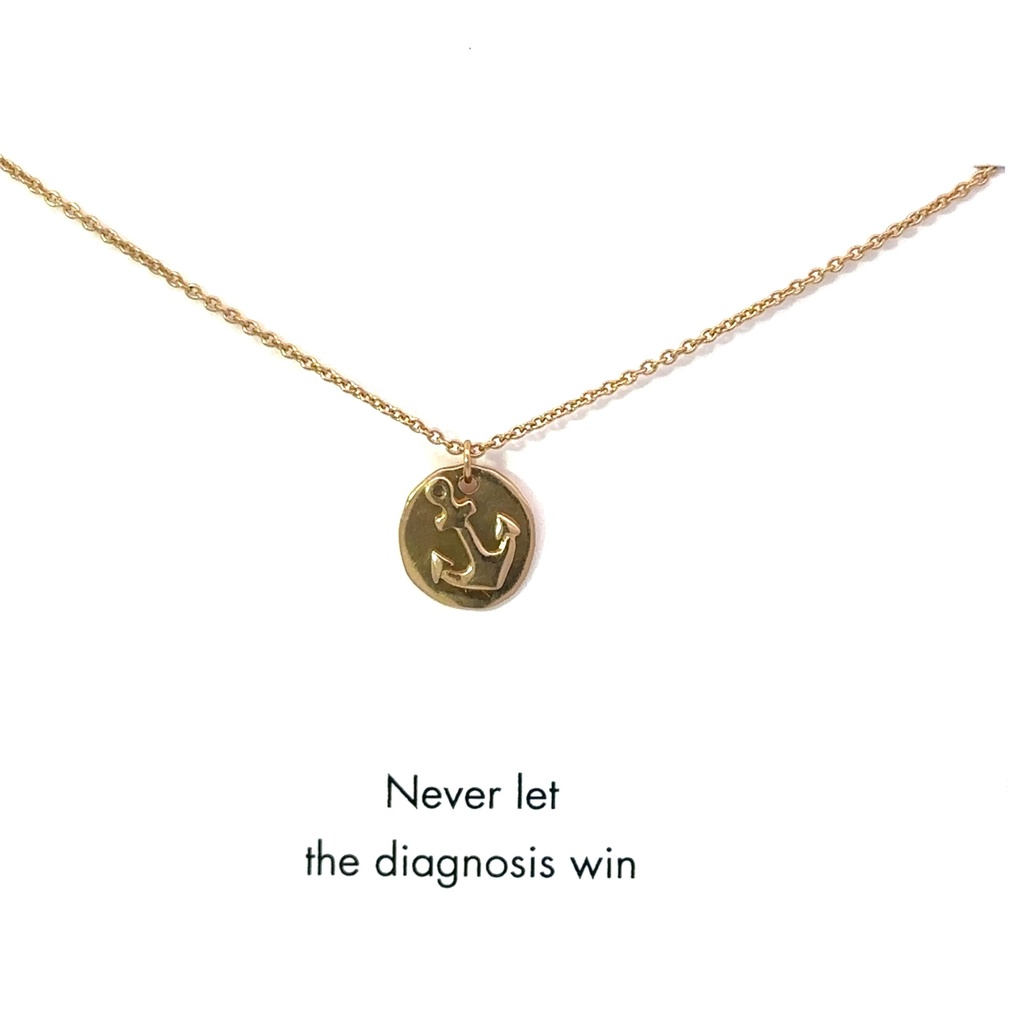 Petals "Never let the diagnosis win" necklace