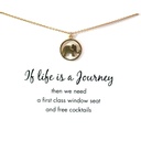 Petals 'If Life is a Journey' Gold Plated Necklace