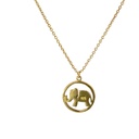 Petals 'If Life is a Journey' Gold Plated Necklace