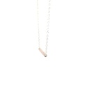 Petals "Courage" Silver Rose Gold Plated Necklace