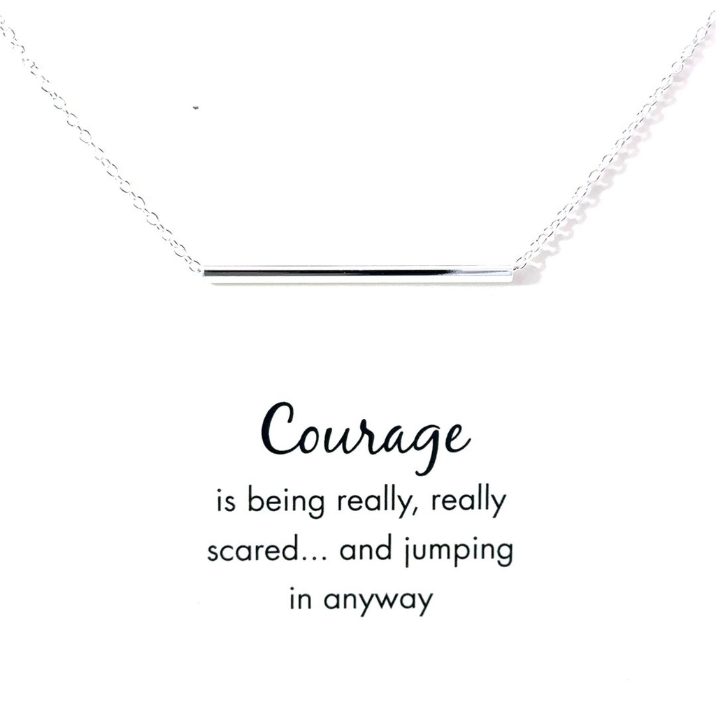 Petals "Courage" Silver Necklace