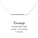 Petals "Courage" Silver Necklace