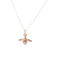 Petals "Sometimes" Silver Bee Necklace