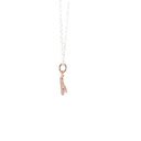 Petals "Sometimes" Silver Bee Necklace