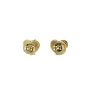 Heart Shaped Earring in Silver Gold Plate