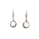 White Sapphire Handmade Drop Silver Earrings