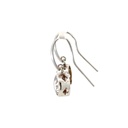 White Sapphire Handmade Drop Silver Earrings