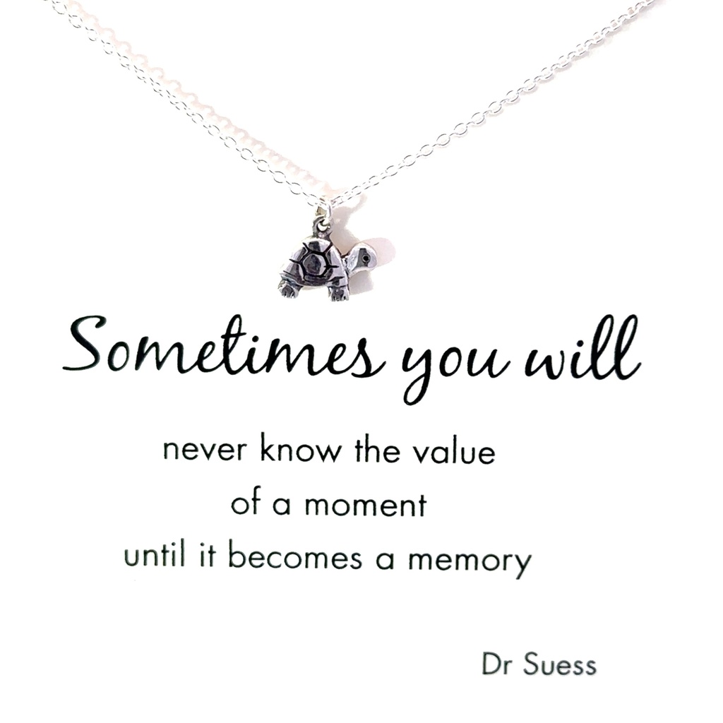 Petals "Sometimes You Will" Silver Necklace