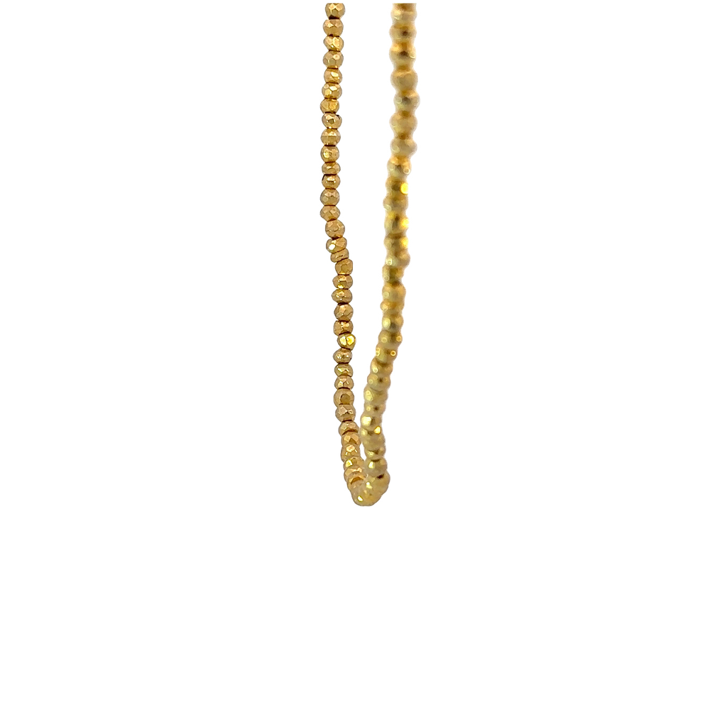 70cm Gold Plated Bead Necklace