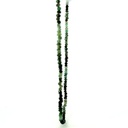Tourmaline Beaded Necklace With Brass Clasp