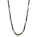 Tourmaline Beaded Necklace With Brass Clasp
