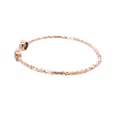 Labradorite Set In Rose Gold Plated Brass Cuff