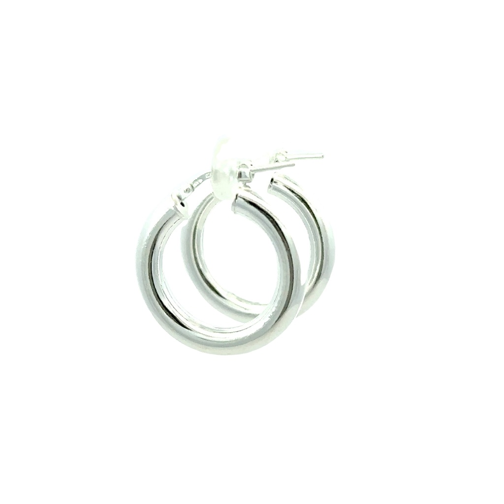 Sterling Silver Hoop Earrings 2.9cm