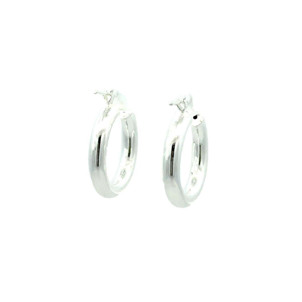 Sterling Silver Hoop Earrings 2.9cm