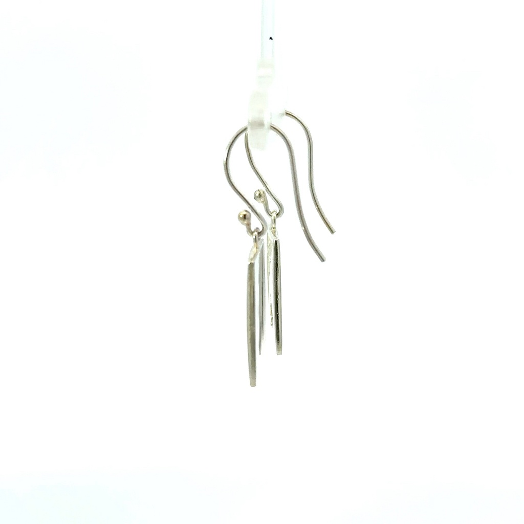 Papua New Guinea Flag Earrings In Sterling Silver