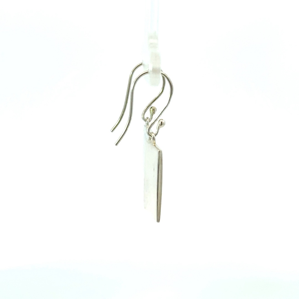 Papua New Guinea Flag Earrings In Sterling Silver