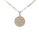 Starburst Disc Buka Pendant In Sterling Silver