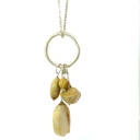 Sterling Silver Necklace With Jasper Stone Tassle