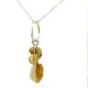 Sterling Silver Necklace With Jasper Stone Tassle